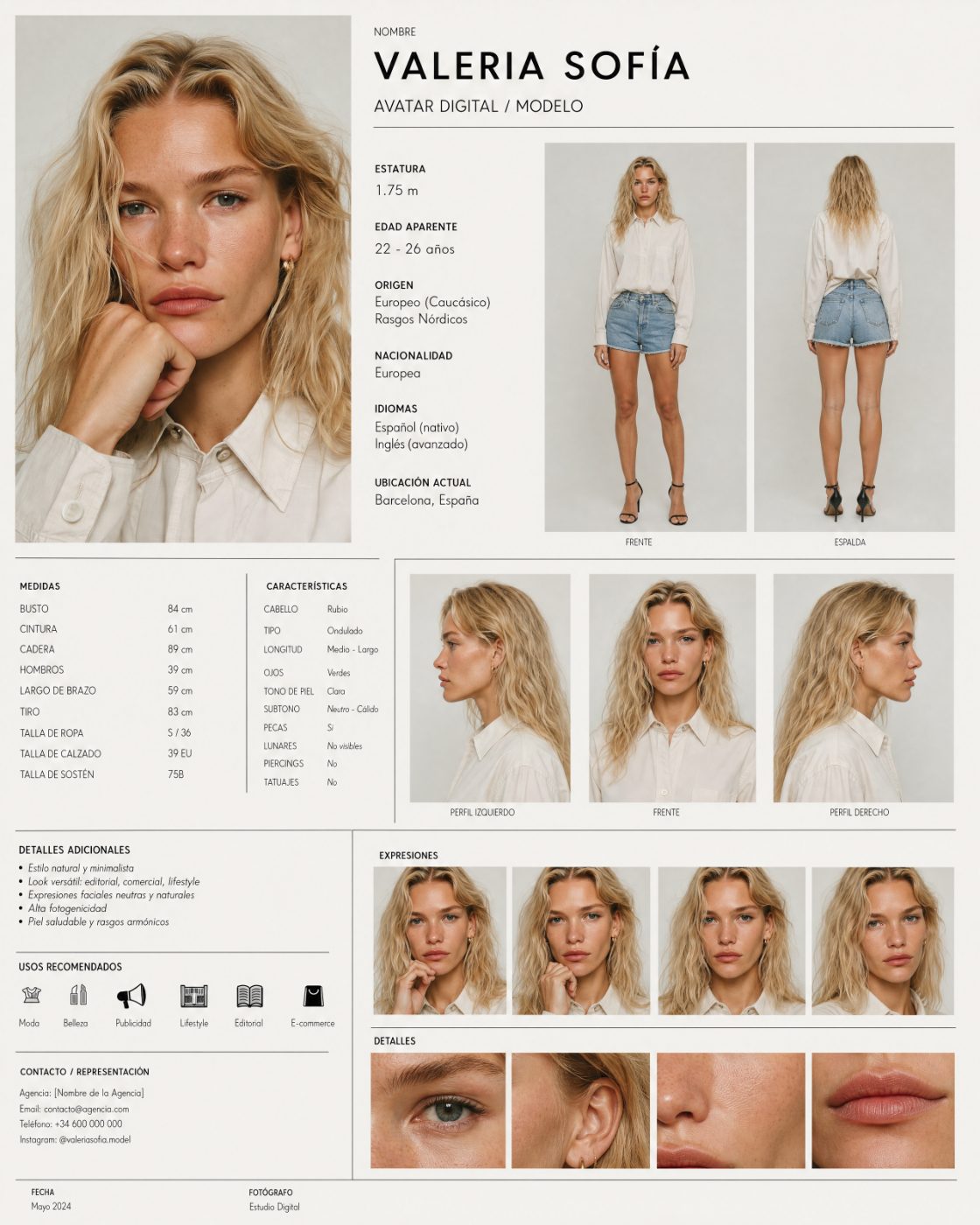 AI virtual model